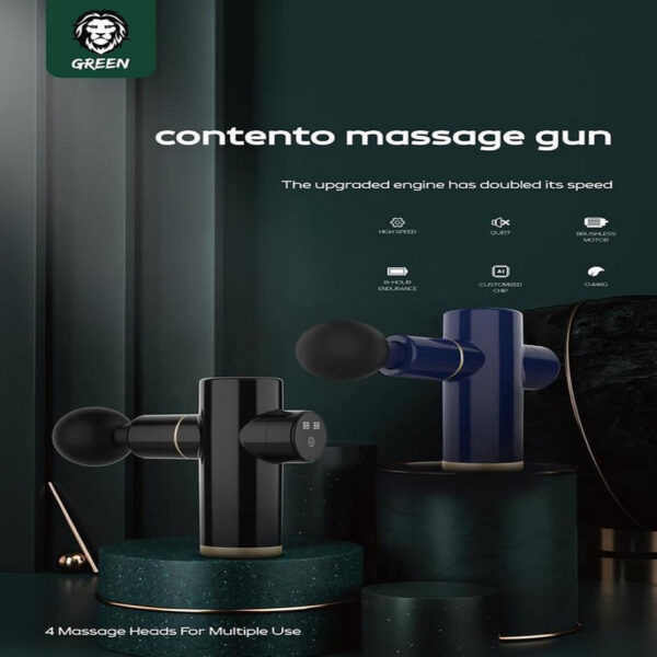 دستگاه ماساژور گرین (ماساژور تفنگی) Green Lion contento massage gun