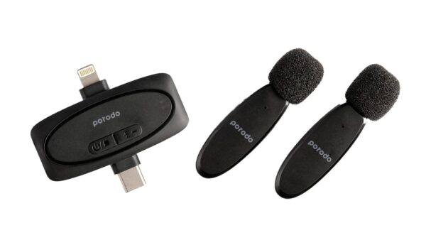 میکروفن یقه‌ای پرودو DUAL MIC LAVALIER MICROPHONE PORODO