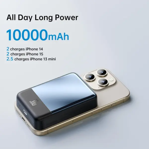 پاوربانک وایرلس مگنتی 30 وات 10000 مک دودو مدل MC-539