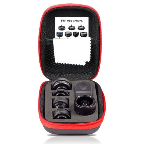 کیت لنز موبایل 8تایی / IBOOLO 8-in-1 Lens Kit