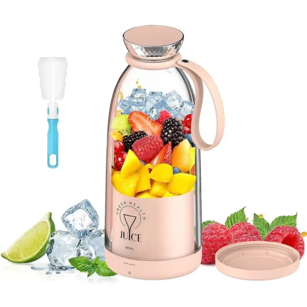 مخلوط کن قابل حمل مدل Fresh Juice Bottle Blender F500 با ظرفیت 500ML