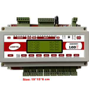 کنترل پیامکی 8 کاناله تایمردار با نمایشگر LG8816L