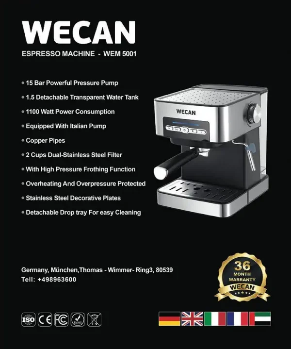 اسپرسوساز ویکن WECAN-WEM5001