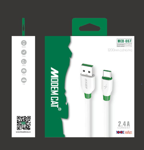 کابل شارژ مودم کت مدل Type C MCB-007
