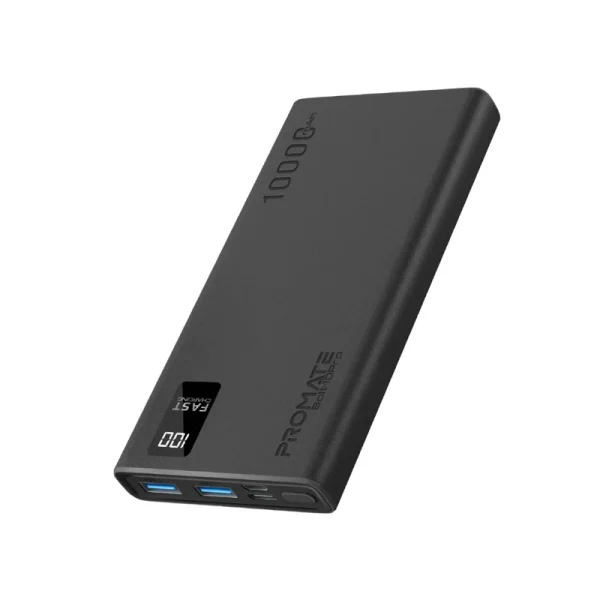 پاوربانک پرومیت مدل BOLT-10PRO.BLACK ظرفیت 10000 آمپر