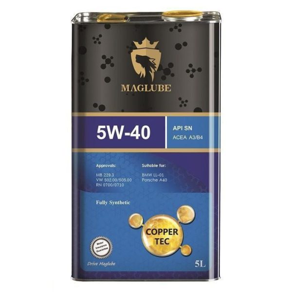 روغن موتور مگلوب کوپر تک 5W40 حجم 5 لیتر