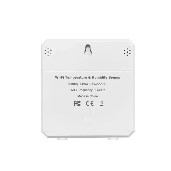 سنسور دما و رطوبت هوشمند با نمایشگر TUYA مدل WIFI