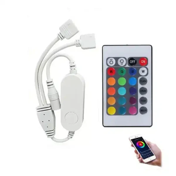 کنترلر نورپردازی هوشمند RGB همراه با ریموت TUYA مدل ۲ch