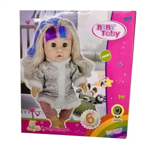 عروسک مدل baby toby کد 006 ارتفاع 30 سانتی متر