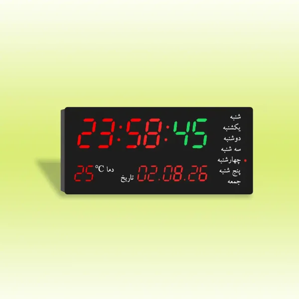 ساعت دیجیتال دیواری چند منظوره 22*48 سانت مدل SGM