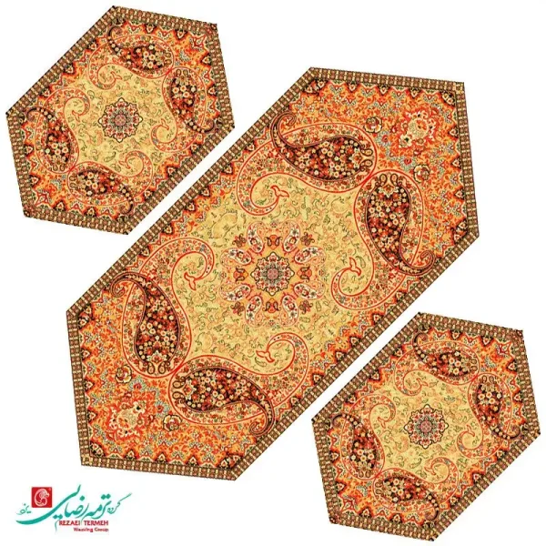 رومیزی جلو مبلی ترمه طرح سپند