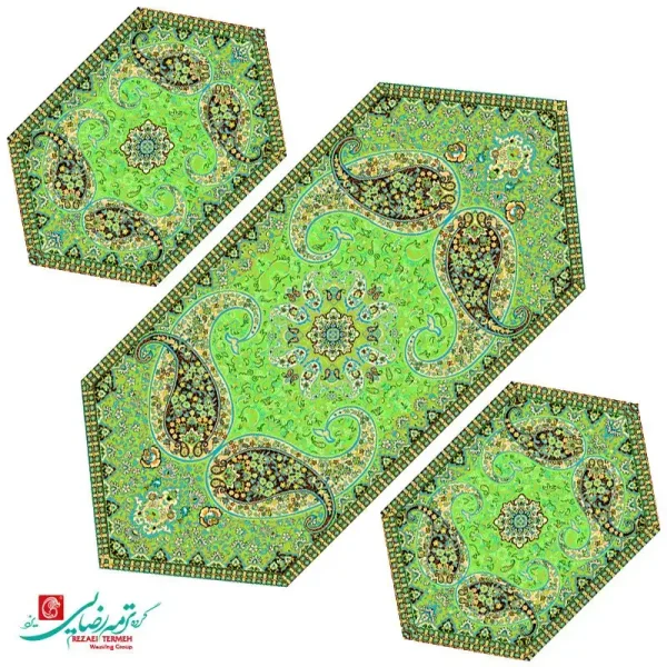 رومیزی جلو مبلی ترمه طرح سپند