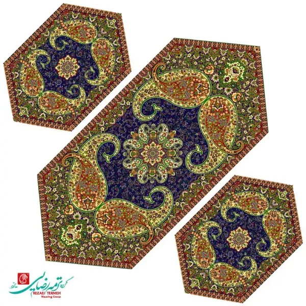 رومیزی جلو مبلی ترمه طرح سپند