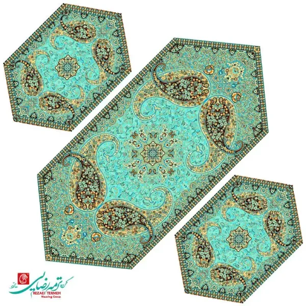 رومیزی جلو مبلی ترمه طرح سپند