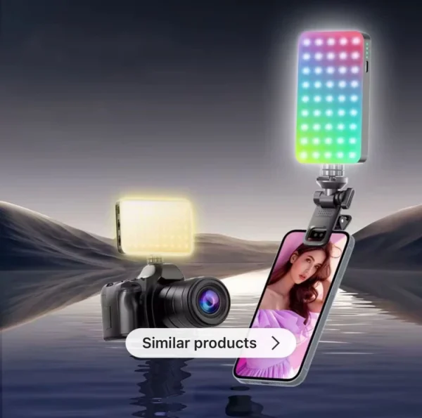 نور RGB شارژی D10S با باتری 3000 میلی آمپری