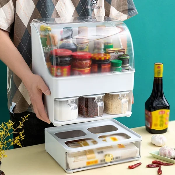 باکس جا ادویه و پاسماوری سه طبقه برند Arow وارداتی اصل