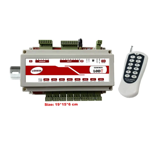 کنترل پیامکی ریموتی 8 کاناله تایمردار LG8856