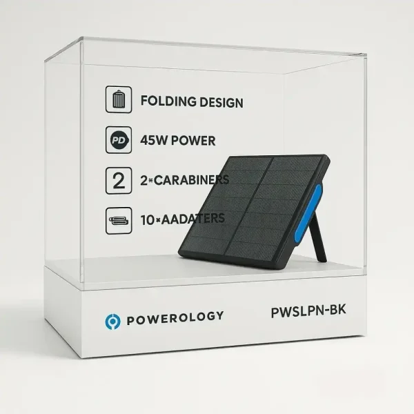 پنل خورشیدی تاشو پاورلوژی مدل Powerology SP60W