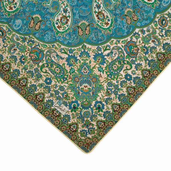 رومیزی ترمه شیک طرح مربع سپهر