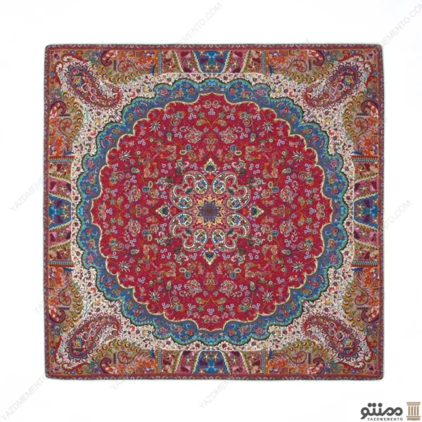رومیزی ترمه مربع طرح میترا