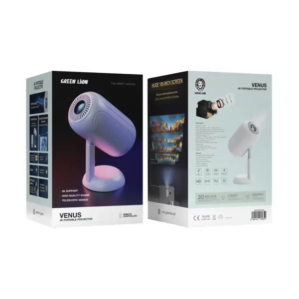پروژکتور قابل حمل ونوس گرین لاین مدل VENUSGLVP4K