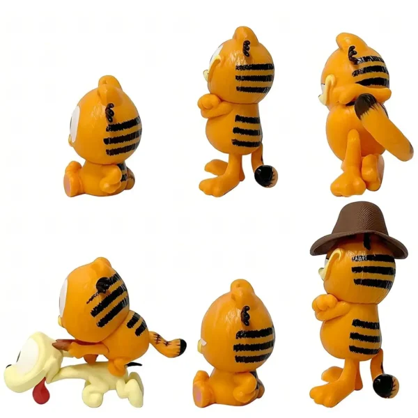 فیگورگربه گارفیلد Garfield مجموعه 6 عددی